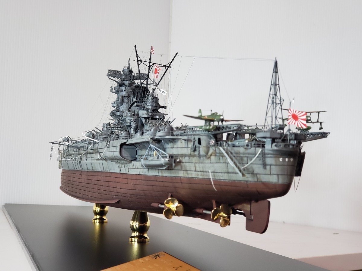 ◆完成品☆1/350日本海軍☆ 戦艦大和◆☆精密模型☆セミオーダーアクリメイトケース付き☆タミヤ大和PREMIUMキット☆保険加入_画像4