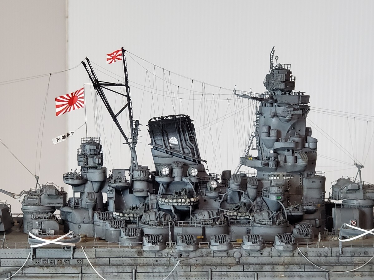 ◆完成品☆1/350日本海軍☆ 戦艦大和◆☆精密模型☆セミオーダーアクリメイトケース付き☆タミヤ大和PREMIUMキット☆保険加入_画像7