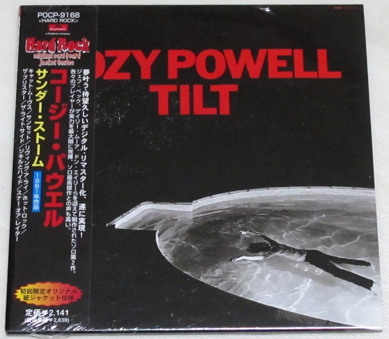 ◇ コージー・パウエル Cozy Powell サンダーストーム Tilt 初回限定 オリジナル 紙ジャケット デジタル・リマスター 日本盤 帯付 POCP9168_画像1