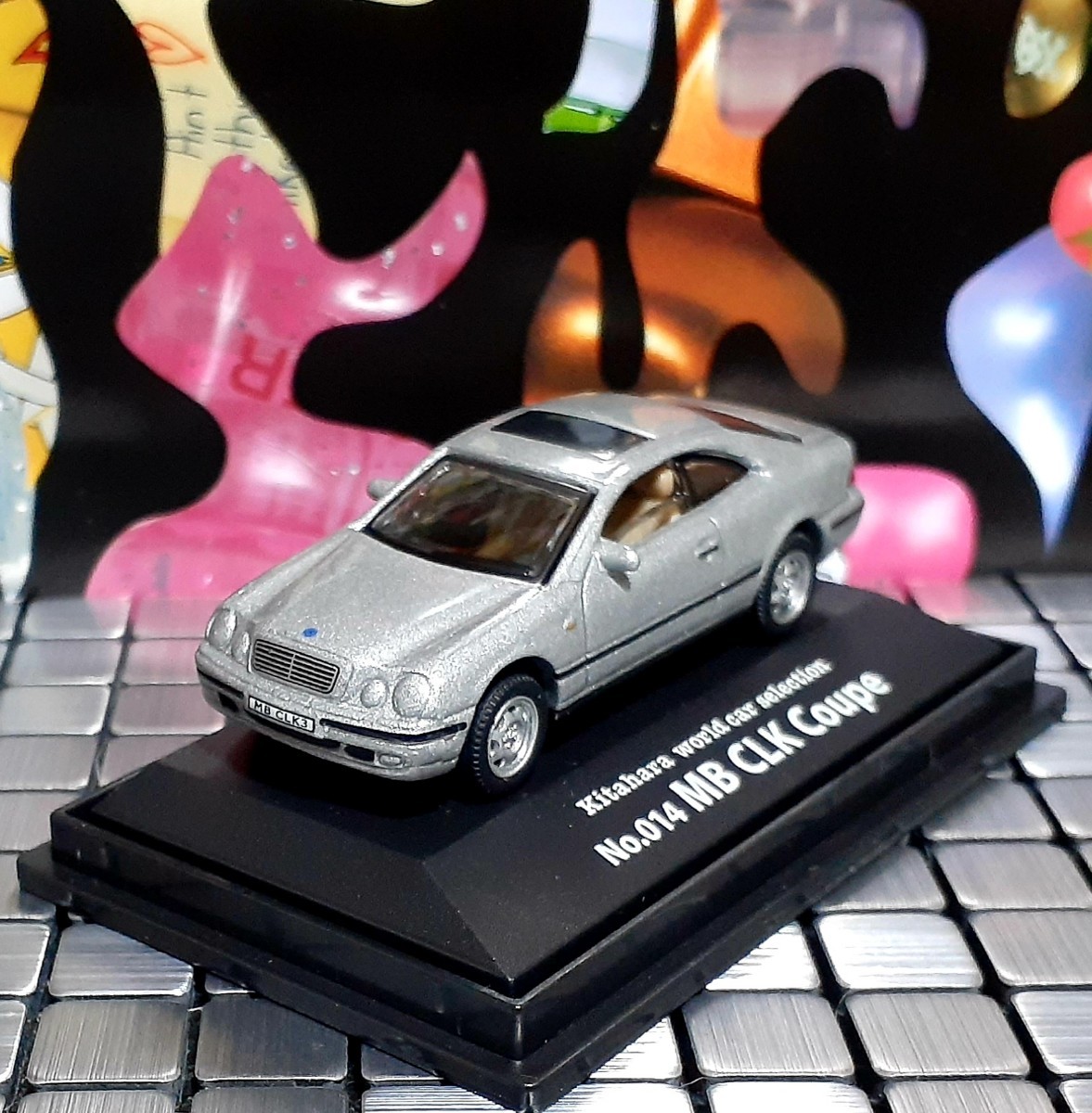 絶版 MB CLK Coupe ダイムラーク ライスラー ベンツ Kitahara World car Selection 1/72 北原 ワールドカー ミニカー TOYS CLUB Cararama_画像2