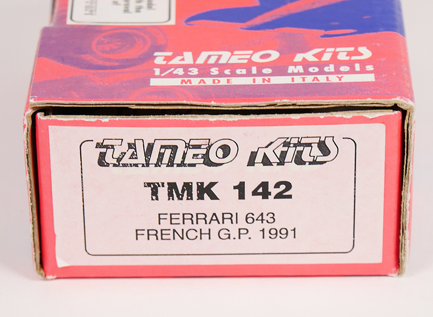 タメオ 1/43 ホワイトメタルキット TAMEO kit TMK142 Ferrari 643 FRENCH GP 1991_画像3
