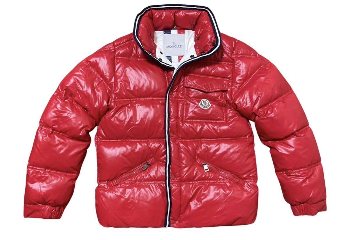 【1000円スタート】MONCLER モンクレール ダウンジャケット アウター 赤　12A 152 キッズ_画像1