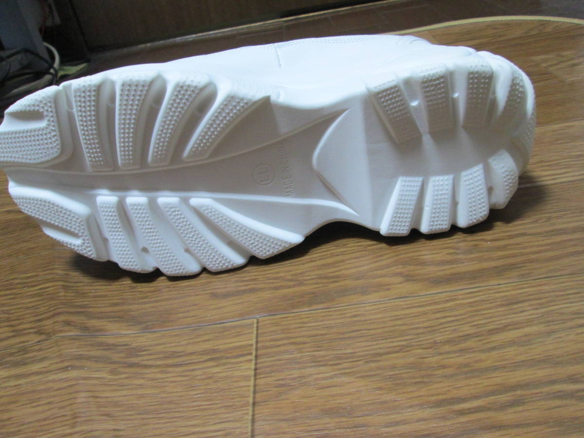 デメテル 白 スニーカー 24.5~25.0cm LL 厚底 シューズ ホワイト 靴 未使用_画像4