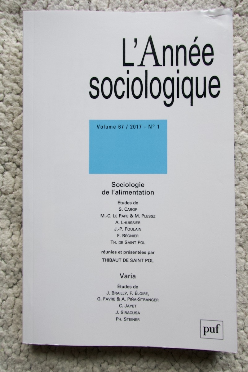 L'Anne sociologique Volume 67/2017-N° 1 洋書ペーパーバック フランス語☆_画像1