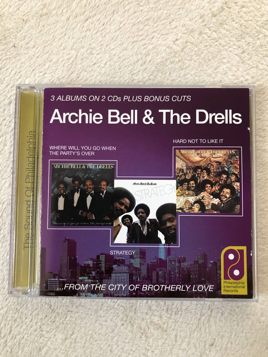 3in2CD.ARCHIE BELL & THE DRELLS 【送料無料】WHERE WILL YOU GO WHEN THE PARTY'S OVER + HARD NOT TO LIKE IT + STRATEGY (3 ON 2)
