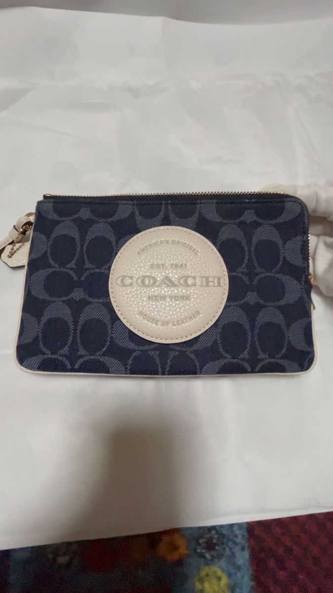 コーチ COACH コーチ COACH ポーチ リストレット シグネチャー （デニム）  新品・未使用品