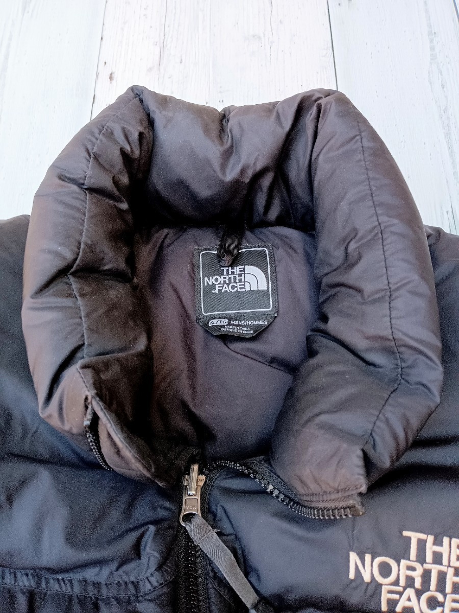 ☆1円スタート☆THE NORTH FACE ノースフェイス ヌプシ ダウンベスト メンズ XL ブラック 黒 700フィル アウトドア ダウン _画像3