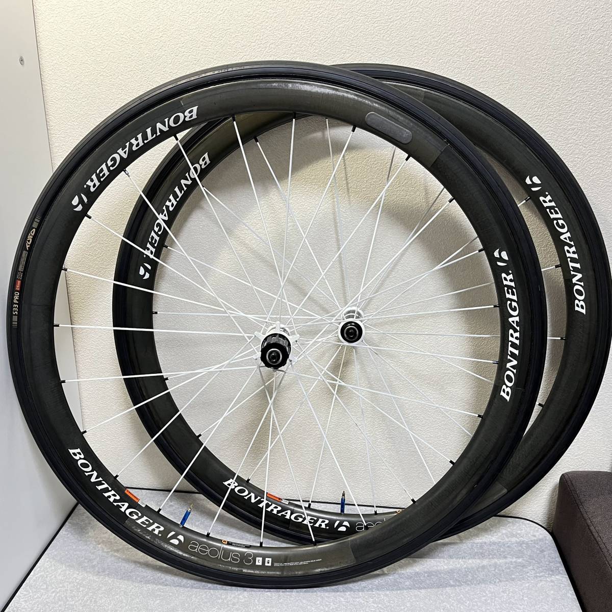 Bontrager Aeolus3 D3 Tubular カーボンホイール SHIMANO 11s 17c（ボントレガー アイオロス チューブラー）_画像1