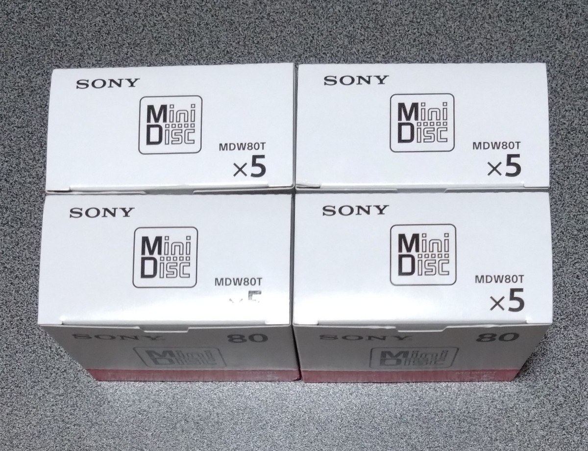 [送料無料・新品・未使用]　SONY/ソニー　MD/Mini Disc 80分　MDW80T/計20枚セット　　_画像2