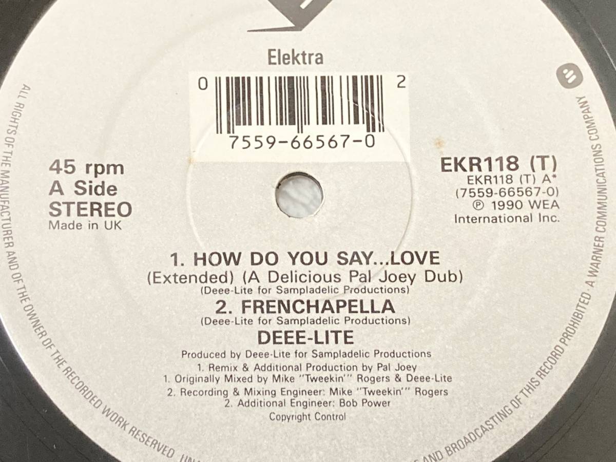 【90's】Deee-Lite / Groove Is In The Heart 、How Do You Say...Love（1991、12 Inch Single、UK盤、Bootsified To The Nth Degree Mix）_画像3