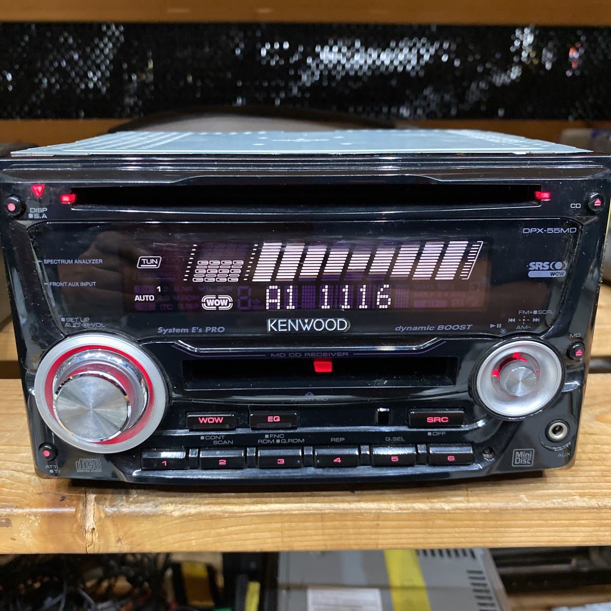 KENWOOD CD/MDレシーバー　DPX-55MD AUX_画像4
