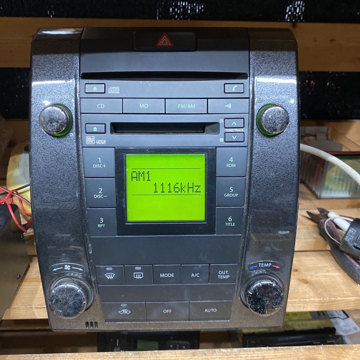 スズキ純正　CD/MDプレーヤー　MODEL No.PS-4122J-C Clarion製_画像4