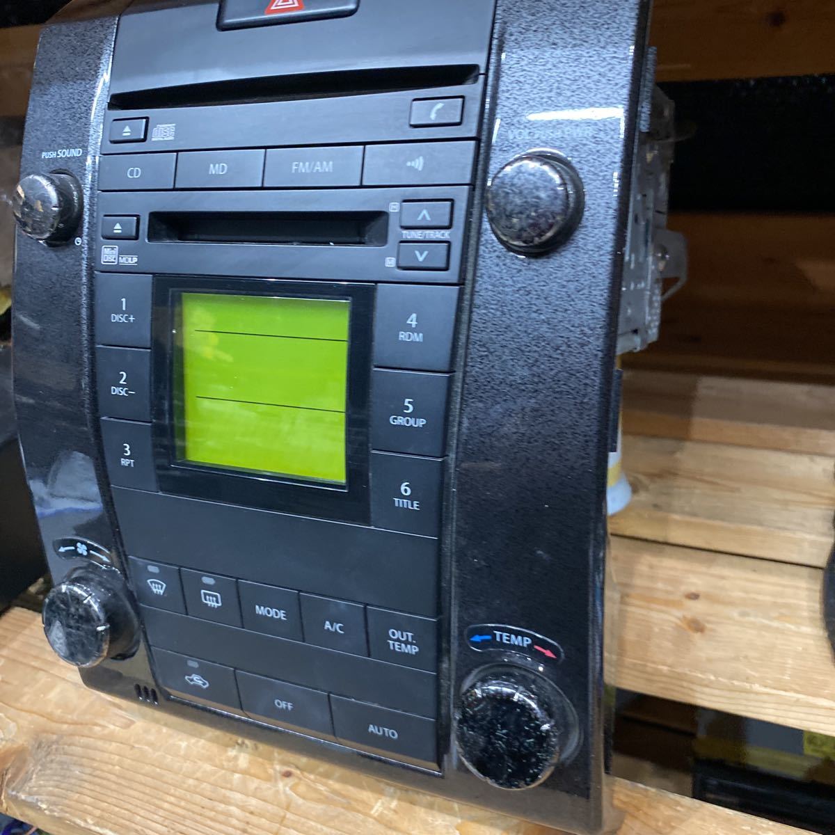 スズキ純正　CD/MDプレーヤー　MODEL No.PS-4122J-C Clarion製_画像6