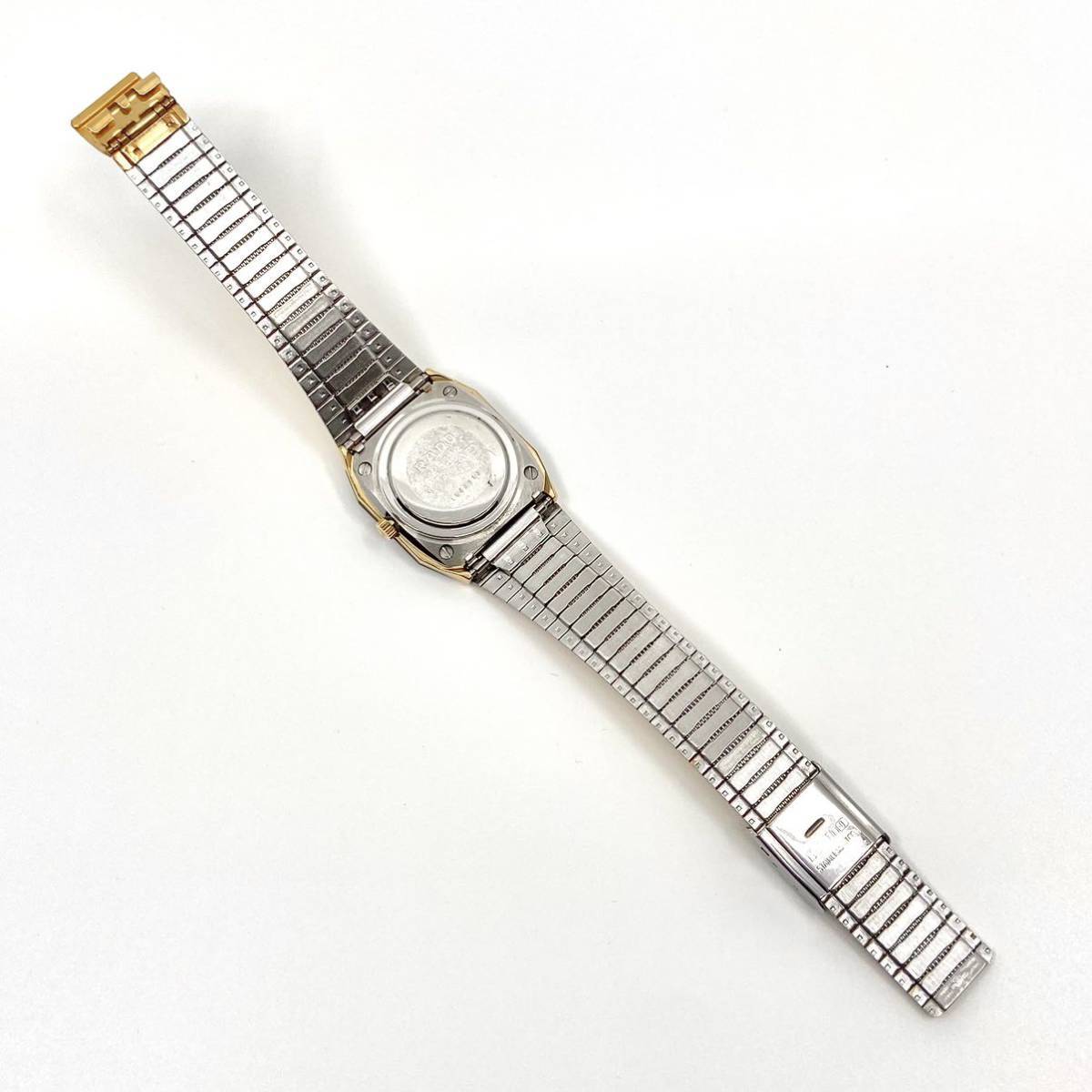 RADO 腕時計 クォーツ quartz Swiss スイス製 デイト バーインデックス 3針 ゴールド 金 ラドー D30_画像7