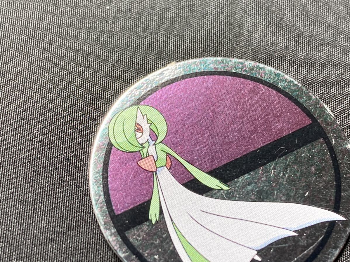 ポケモン ミニ カード サーナイト 丸型 ぎんピカ メダル シルバー チップ 紙製 めんこ メンコ ダス Pokemon mini cards Round Gardevoir_画像3