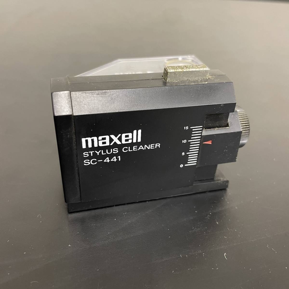 1000円スタート【稼動品】maxell マクセル SC-441 スタイラスクリーナー レコード針 クリーニング 中古_画像1