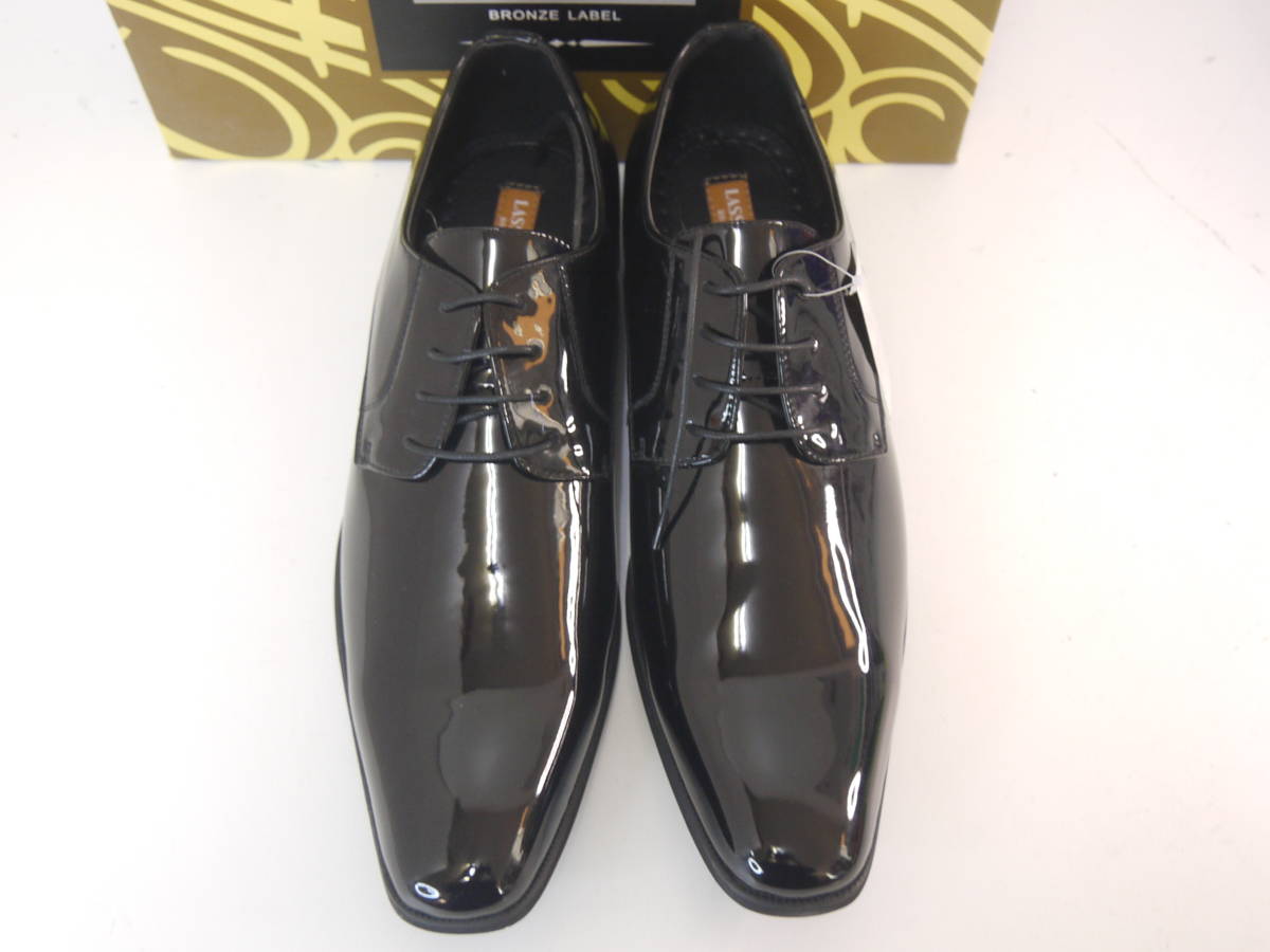 75 新品 訳有 LASSU＆FRISS 50(30.0) ビジネスシューズ 紳士靴 BK ブラック 大きいサイズ _画像5