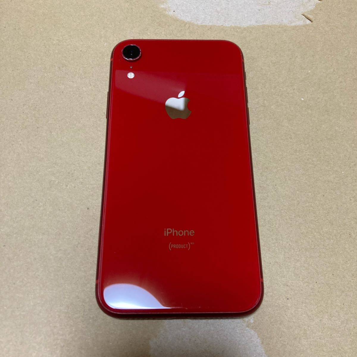 FaceID不可】Apple iPhone XR PRODUCT RED レッド 64GB au KDDI 美品