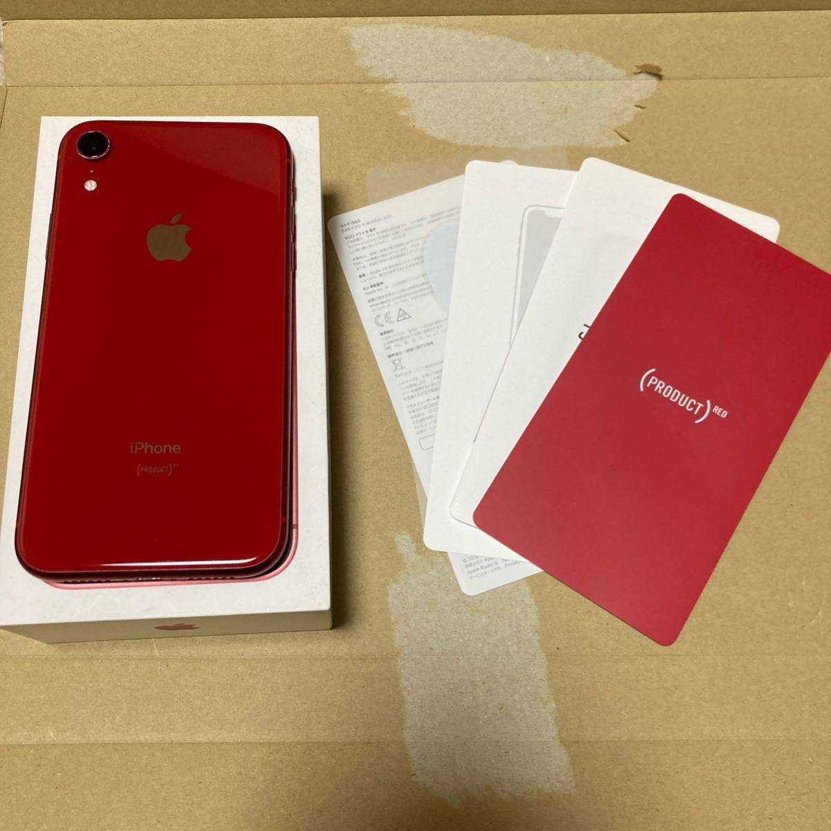 FaceID不可】Apple iPhone XR PRODUCT RED レッド 64GB au KDDI 美品