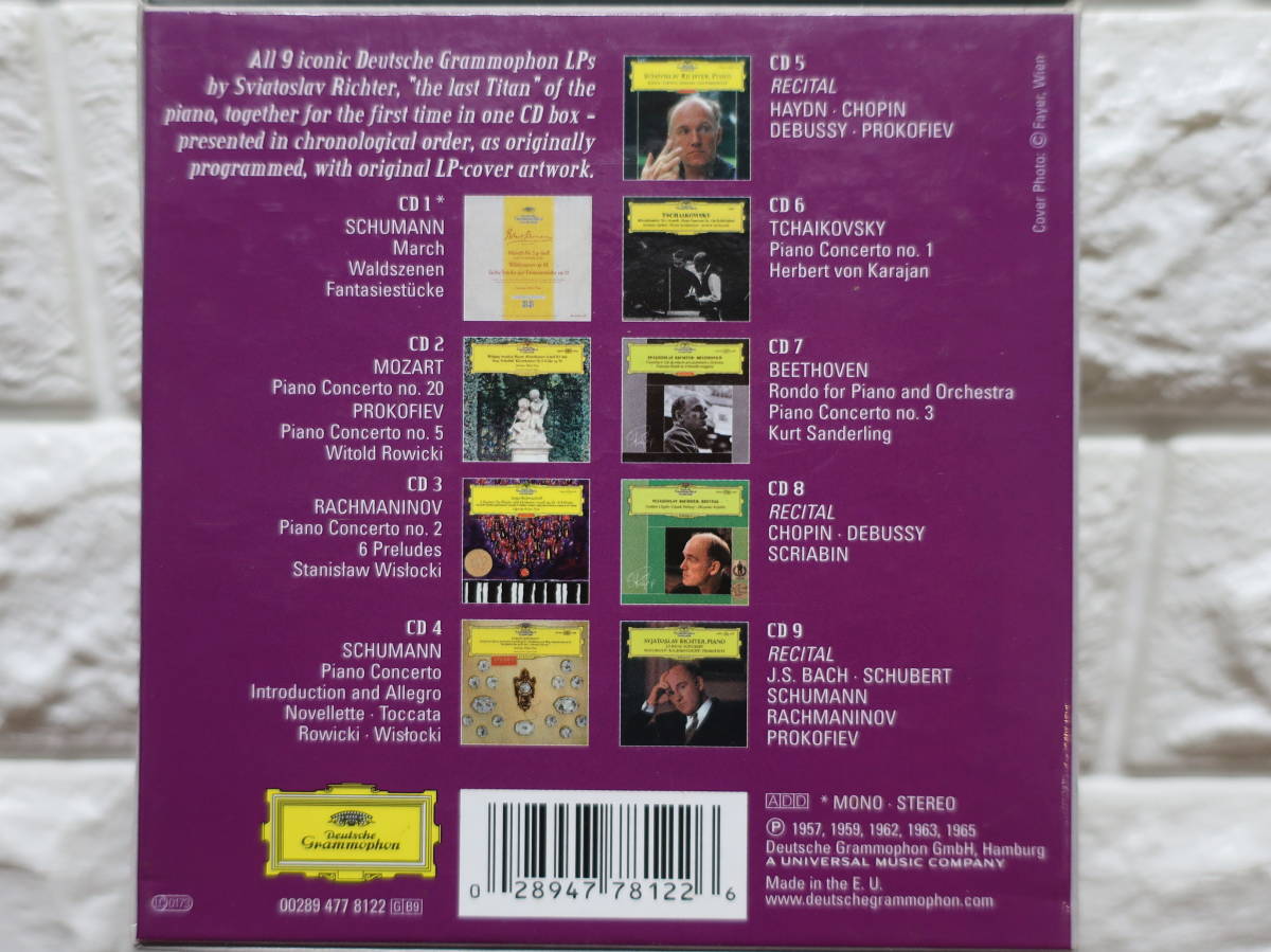  CD輸入独盤　Sviatoslav Richter(スヴャトスラフ・リヒテル）世紀のピアニスト／ pianist of the century ドイツ　グラモフォン　9CD BOX_画像9