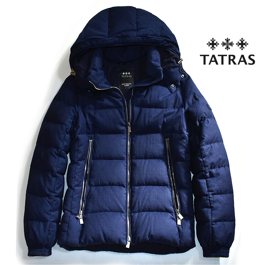 タトラス TATRAS 20AW DOMIZIANO ダウン サイズ2 黒 ウール フード