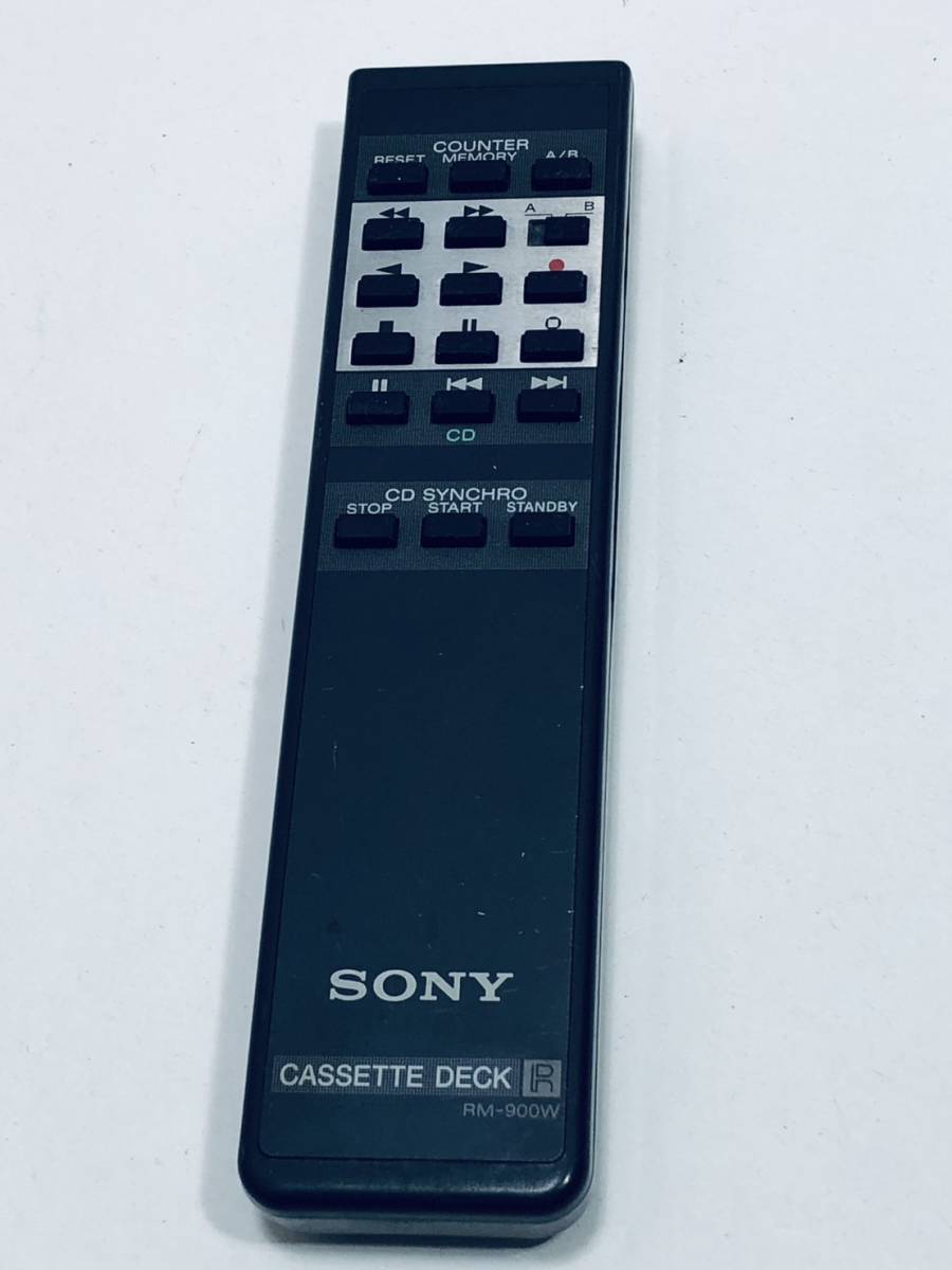 [ Sony remote control KV21] operation guarantee early stage shipping RM-900W double cassette deck remote control TC-WR900