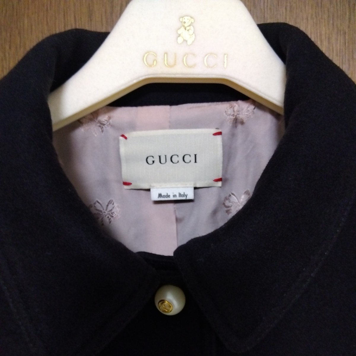 グッチ　ジュニア　コート　サイズ12　ブラック　フォーマル　レディース　GUCCI イタリア製_画像2