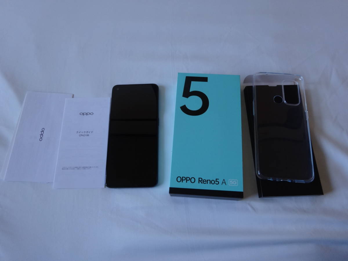 OPPO Reno 5A シルバーブラック SIMフリー _画像1