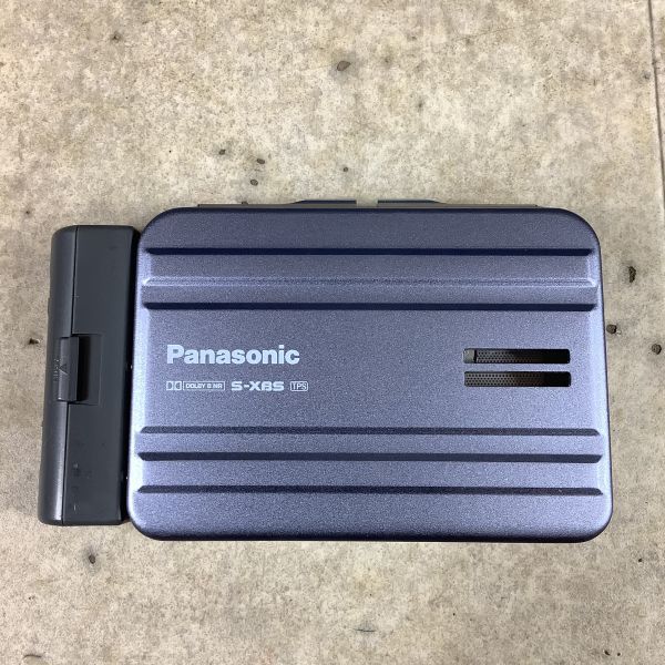 L4112【コンパクト】【JUNK】 Panasonic／パナソニック. ステレオ カセットプレイヤー. RQ-SX85-A. ブルー 取説付き_画像4