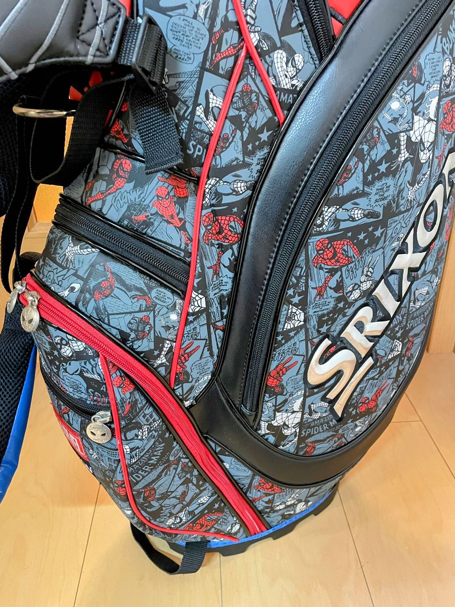 限定】スリクソン×マーベル×スパイダーマン スタンドキャディ 限定】スリクソン×マーベル×スパイダーマン スタンドキャディ