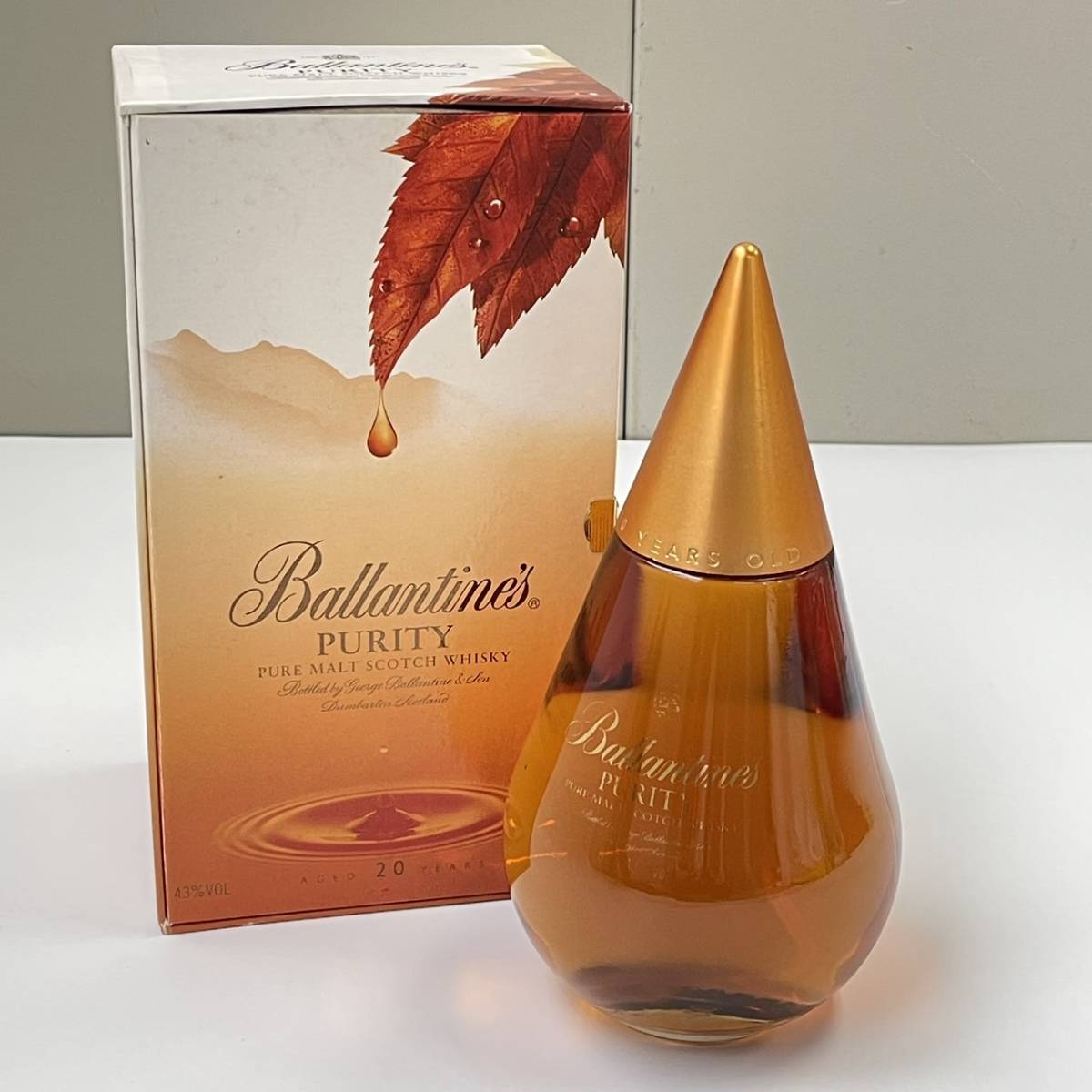 B288213(121)-158/IT5000　酒　ballantine's　PURITY　PURE MALT SCOTCH WHISKY　バランタイン　スコッチ　ウイスキー　43%　500ml　箱付き_画像1