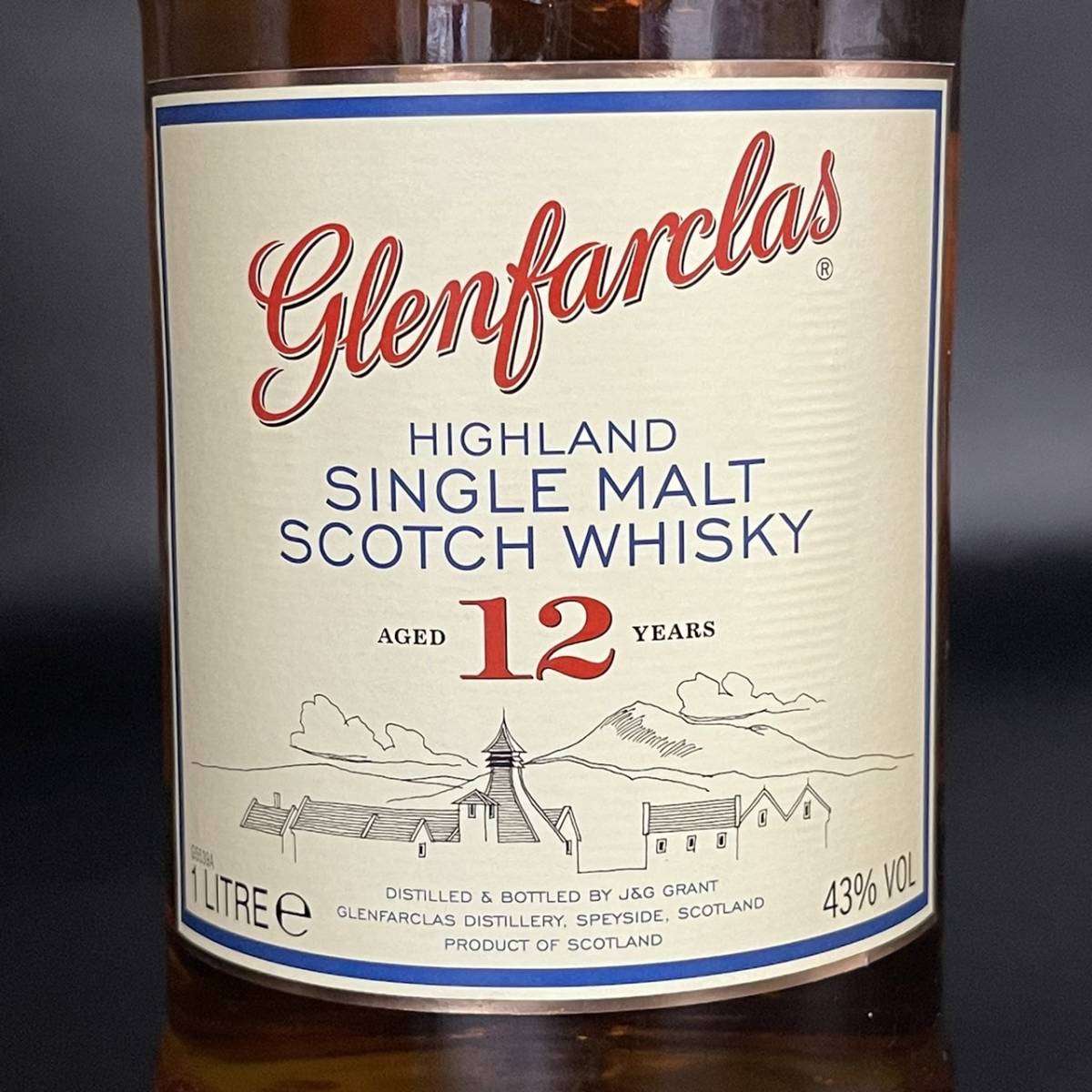 A286846(123)-242/AM3000　酒　Glenfarclas　HIGHLAND SINGLE MALT SCOTCH WHISKY　12年　グレンファークラス　43％　1000ml　ケース付き_画像6
