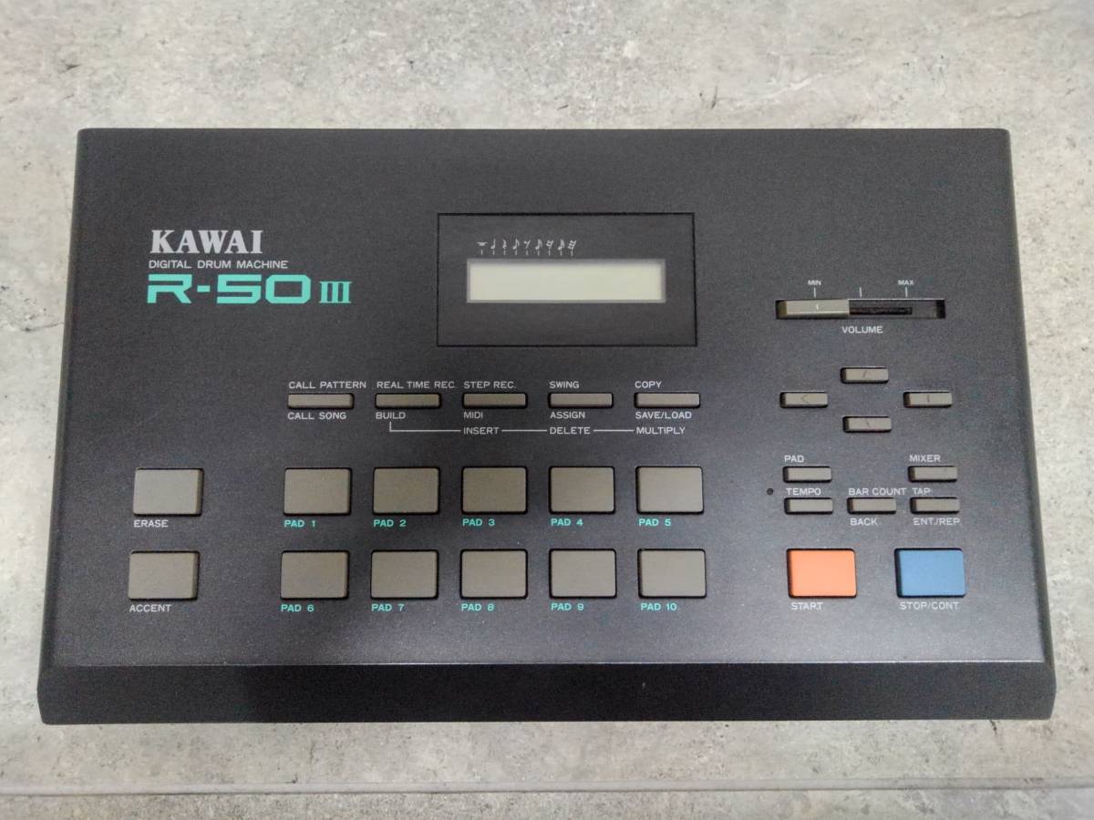 H295697(121)-846/KN7000　KAWAI DIGITAL DRUM MACHINE R-50Ⅲ カワイ ドラムマシン_画像2