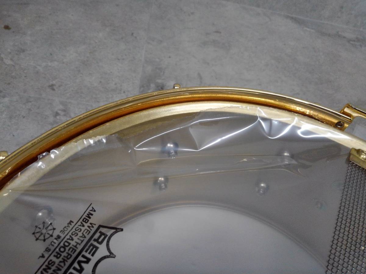 H288144(122)-802/TR0　MAPEX BRASSスネア BR765DH Limited Edition 14×6.5_画像9