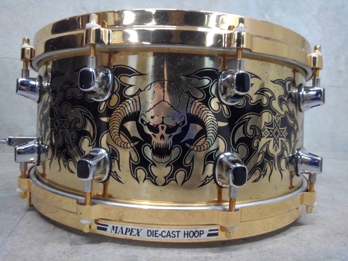 H288144(122)-802/TR0　MAPEX BRASSスネア BR765DH Limited Edition 14×6.5_画像2
