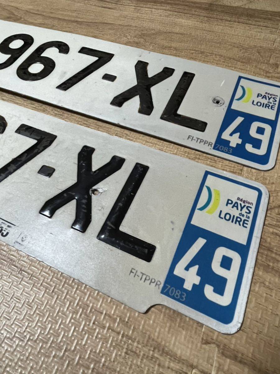  France. number plate, front after pair set! the truth thing, valuable . pair.!! love car Renault optimum.!!