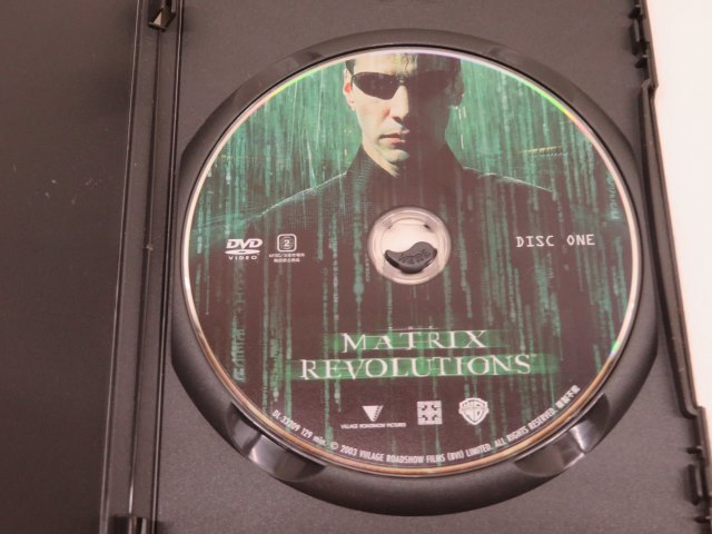 3枚セット★The Matrix Revolutions/The Matrix Reloaded/沈黙の脱獄 DVD マトリックス レボリューションズ/リローデッド USED 87317★！！_画像3