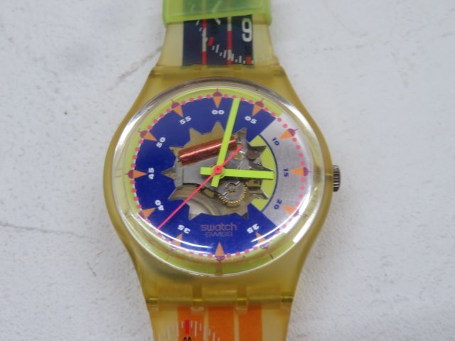 両面スケルトン★Swatch AG1992 腕時計 Sydney2000 クォーツ アナログ スウォッチ シドニー 電池交換済み 87905★！！_画像2