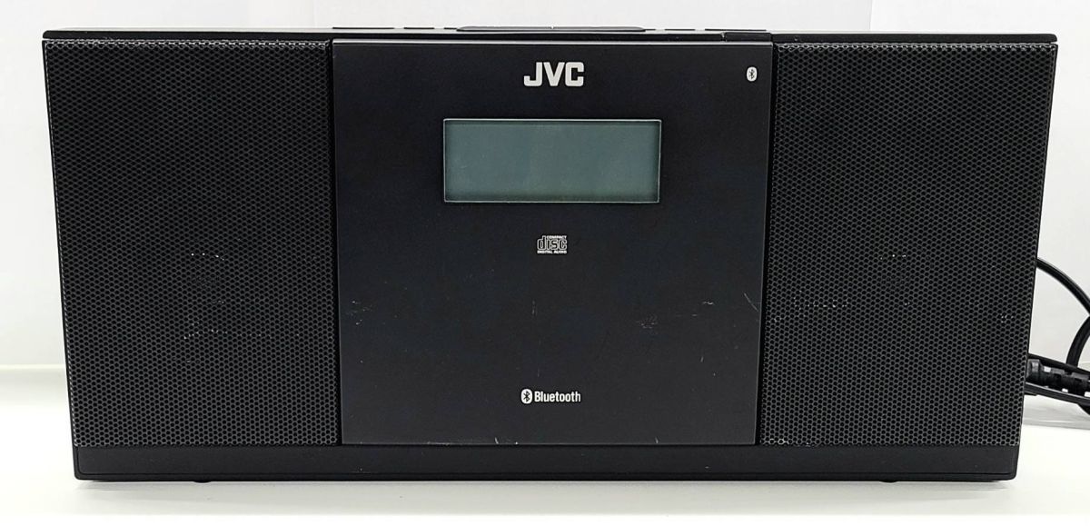 C301-W7-802 JVCケンウッド コンパクトコンポーネントシステム ブラック NX-BP30 リモコン付き CD ラジオ 通電・音出し確認済み④_画像2