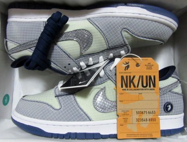 28.5cm UNION × Nike Dunk Low Passport Pack Pistachio US10.5 Union Nike Dunk фисташка AIR JORDAN 1 футболка Tee DJ9649-401