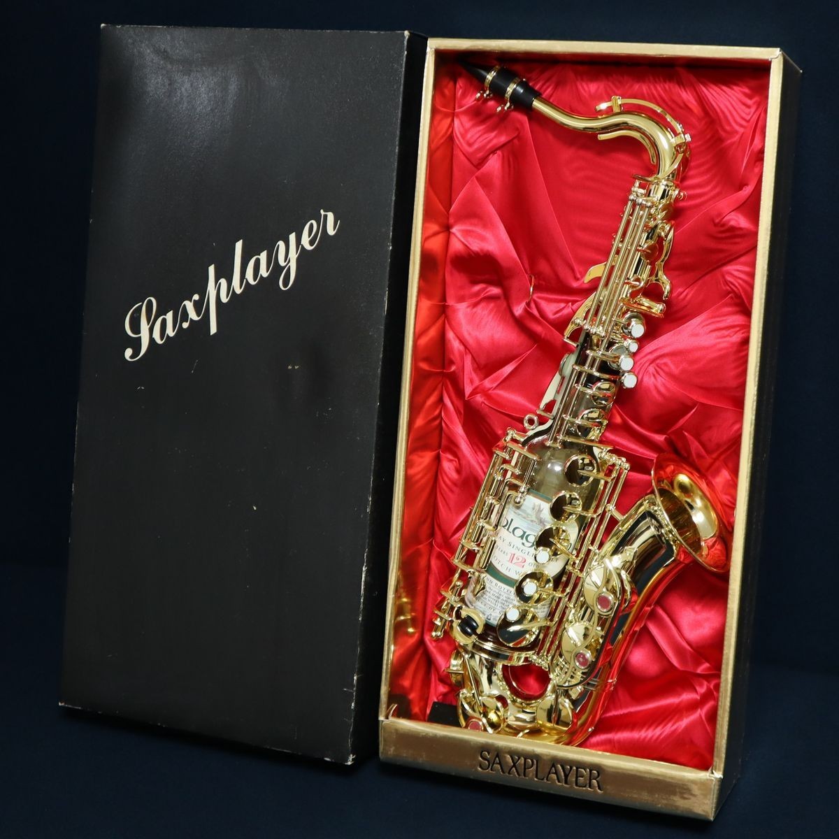 古酒 未開栓 Saxplayer finlaggan 12年 シングルモルト スコッチ ウイスキー 60% サックスプレイヤー 保管品 サックスフォン サクスフォン