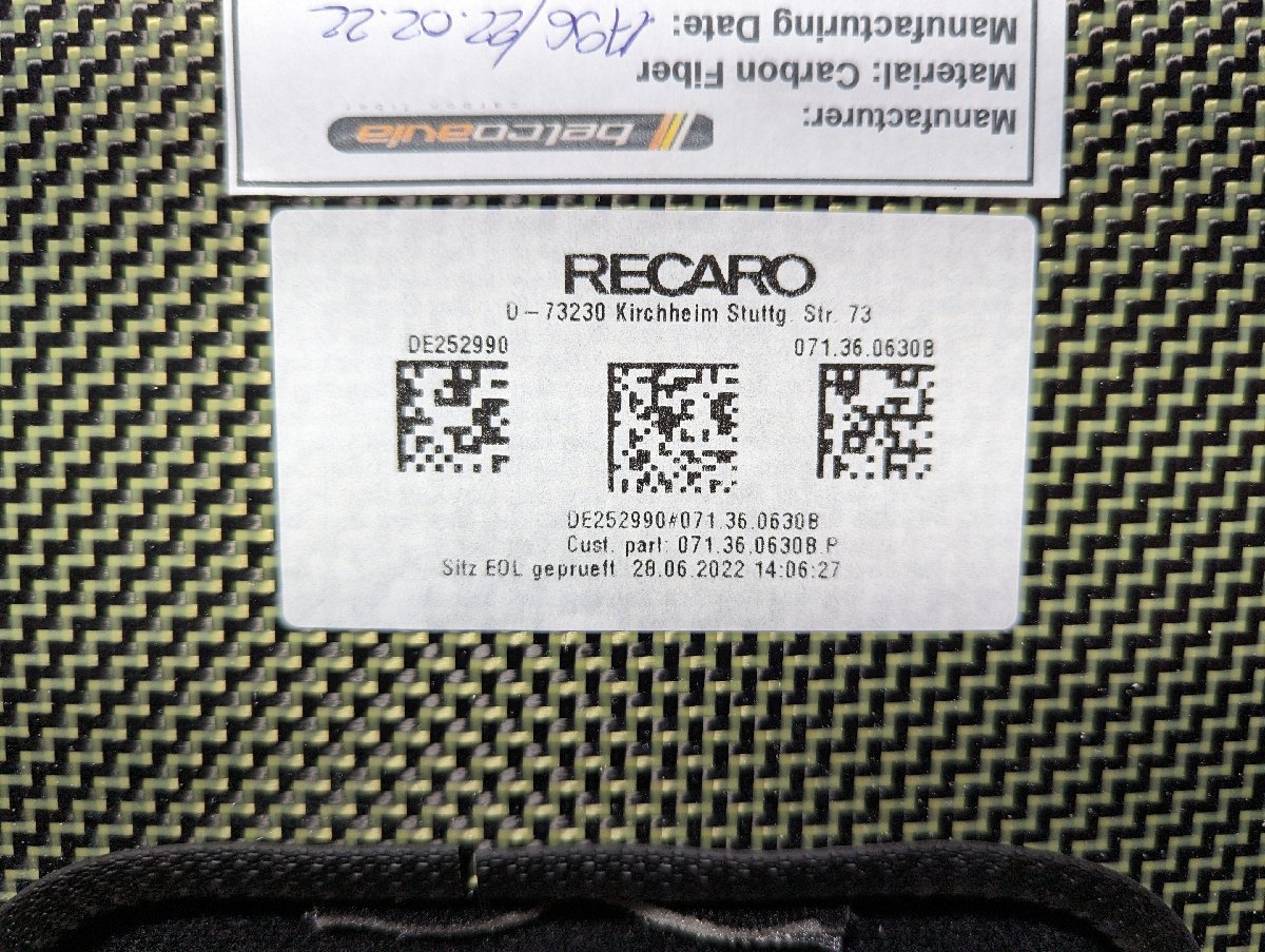 RECARO PRO RACER SP-A carbon kevlar new goods average .NA1 NA2 FD3S R34 R33 VAB GRB GVB RECARO PRO RACER SP-A carbon kevlar new goods average .N