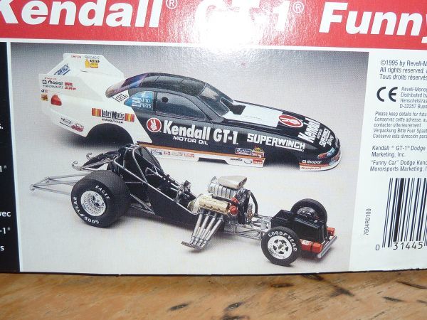 1/24　チャックエッチェルズ ケンドル GT-1 ファニーカー　ダッジ アベンジャー レベル Kendall GT-1 Funny Car Revell Dodge Avenger_画像3