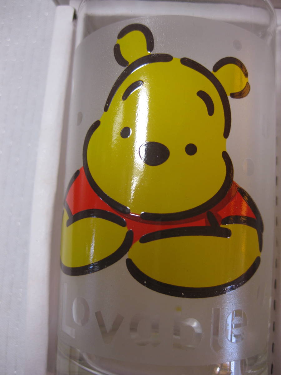 未使用品！ ディズニー プーさん Pooh グラス 5ヶセット 箱に汚れ有りの画像6