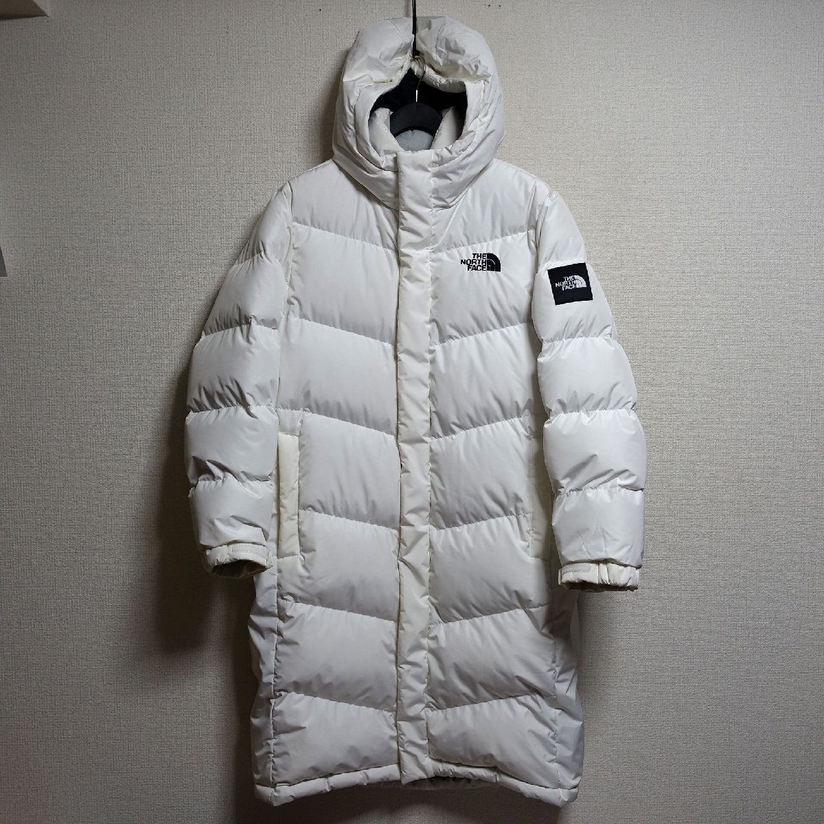 THE NORTH FACE ノースフェイス ダウンコート ロング ダウンジャケット メンズ XLサイズ 正規品 ホワイト Z962_画像1