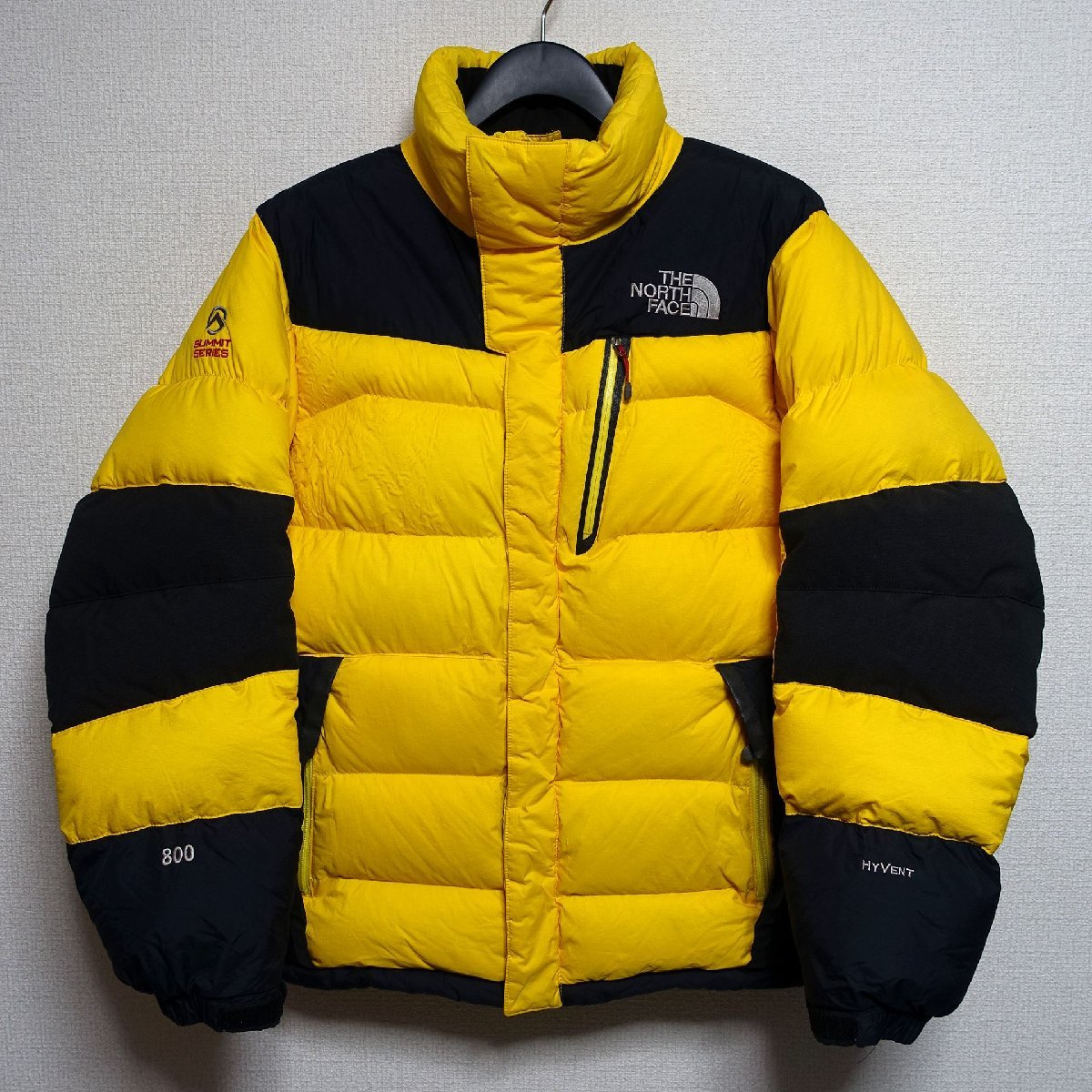 THE NORTH FACE ノースフェイス サミットシリーズ ハイベント ダウンジャケット 800FP メンズ Mサイズ 正規品 イエロー Z597_画像1