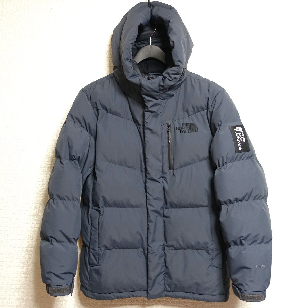 THE NORTH FACE ノースフェイス T-Ball 中綿 ジャケット メンズ Mサイズ 正規品 ネイビー グレー Z1286_画像1