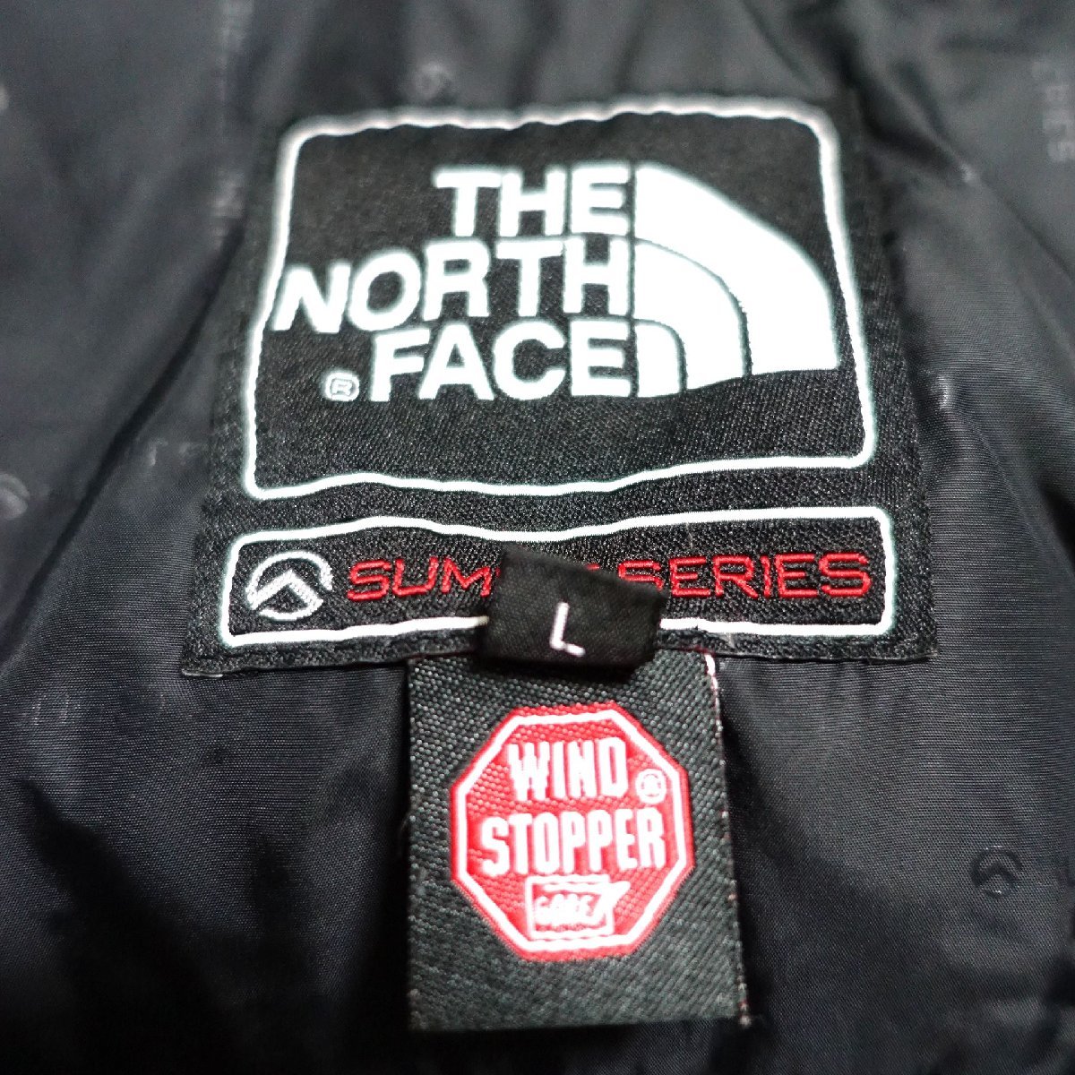 THE NORTH FACE ノースフェイス サミットシリーズ ダウンジャケット 700FP ウインドストッパー メンズ Lサイズ 正規品 グリーン Z1478_画像7