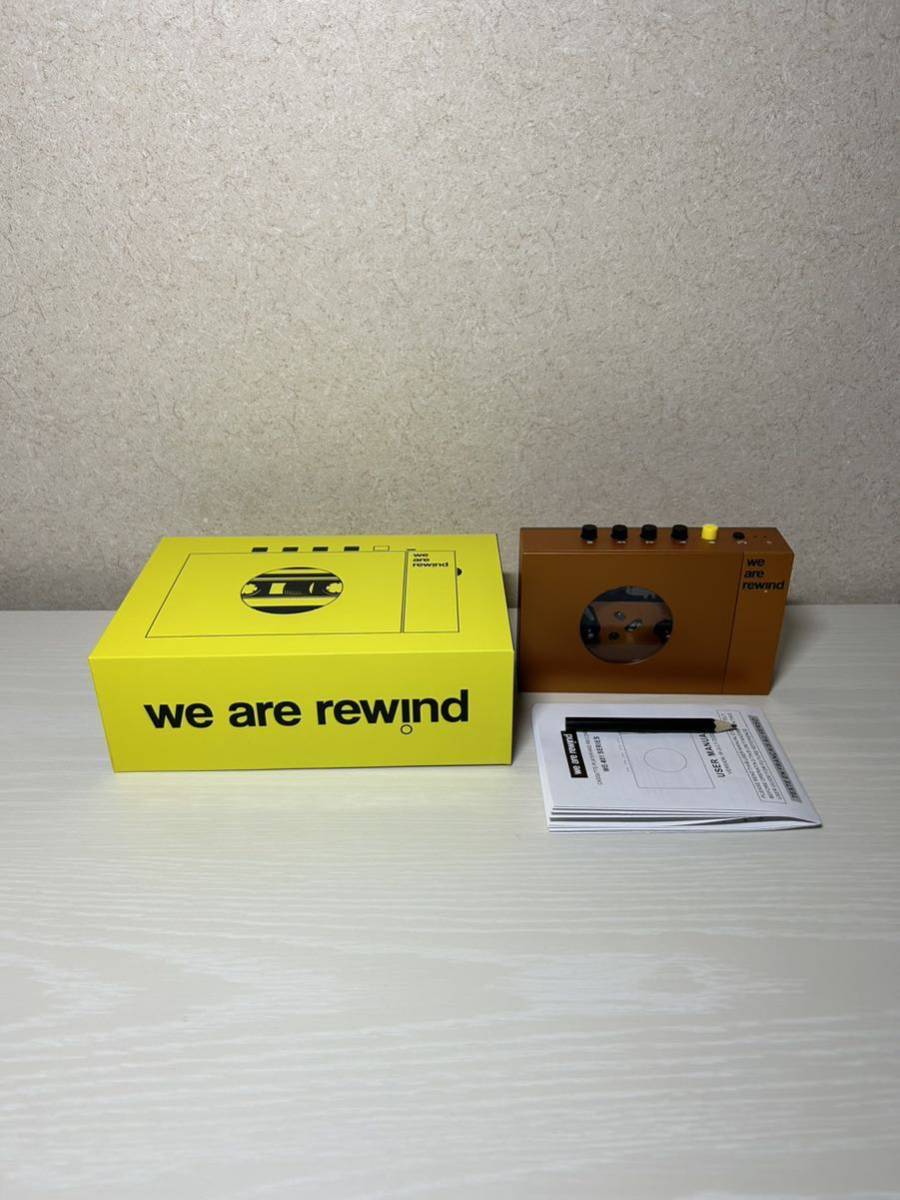 we are rewind カセットプレイヤー オレンジ セージ　未使用品　録音可能　WE ARE REWIND Cassette Player Orange - SERGE_画像3