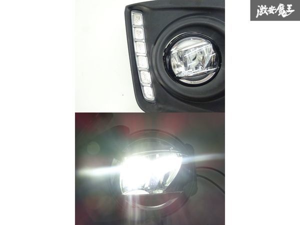 【点灯OK】マツダ 純正 MM42S フレアワゴン LED フォグライト ランプ 右 運転席側 KOITO 114-11092 デイライト付 MK42S スペーシア 棚4-4-G_画像9